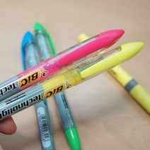 BiC 형광펜의 절대강자...프랑스 빅 테크노라이트 형광펜 1타스 A101s 노랑 1타스, 색상