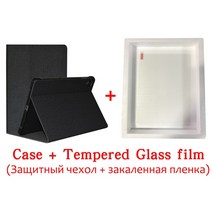 Teclast M40 Air 10.1 용 케이스 커버 P30 P30HD M40Air 셸 스타일러스 펜용 태블릿 Pc 스탠드 Pu 가죽, [06] black-Tempered film
