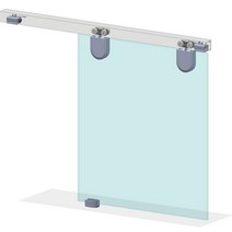 도무스 일반형 유리문 슬라이딩레일 도어 레일 세트 DSC605 (유리문) 80KG 중문 미닫이 문 행거, 3M