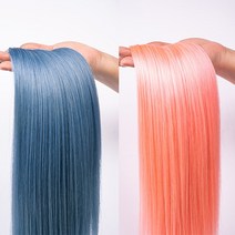 김단 제니퍼 칼라피스 땋기 VIP 천연달비모 22인치(56cm) 반피스, 연보라