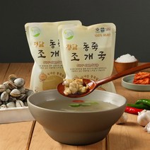 [정담] 시원하고 깊은 국내산 동죽 조개국 조개탕 500g x 5팩, 상세 설명 참조