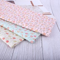 짱패브릭 대폭 60수 아사원단)써니플라워 색상옵션 원단 패브릭#, 민트