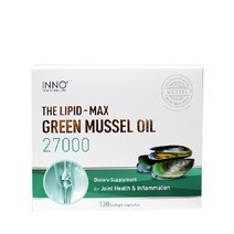 뉴질랜드 초록홍합오일 이노헬스 초록잎홍합영양제 27000mg 120개