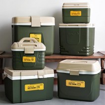 고강도 튼튼한 손잡이 캠핑 낚시 아이스박스 모음 차량용 사은품 경품 선물, 그린 10L