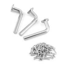QWORK 팔레트 랙 드롭 핀 튼튼한 J 볼트 안전 범용 핀 50개 팩, M5x33mm_50 pack