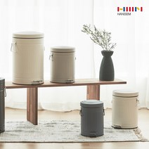한샘 심플빈티지 페달휴지통 (4종/택1), 01.한샘 심플빈티지 페달휴지통 3L(네이비)