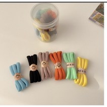 굵은 머리끈 두꺼운 고무줄 대용량 헤어밴드 검정 컬러
