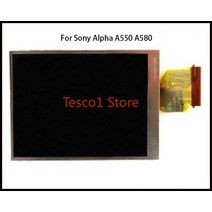 소니 알파 A550 A580 카메라 교체 부품용 백라이트가 있는 LCD 디스플레이 화면, 한개옵션0