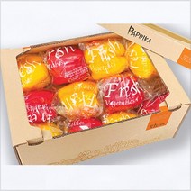 에스유인포 프리미엄 당일수확 개별포장 (레드+옐로) 파프리카, 1box, 2.5kg