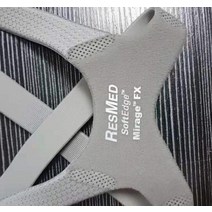 코골이방지 양압기 Resmed Mirage Fx CPAP 마스크 용 오리지널 헤드 기어 헤드 밴드 비강 마스크 액세서리, 1개