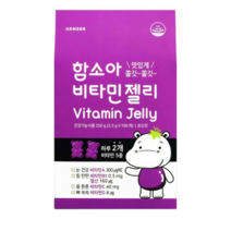 [함소아] 함소아 비타민젤리 포도맛 1개월 (2.5g x 60개 x 1통), 60정, 9개