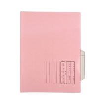 플러스샵 종이 문서 보관 홀더 6색상 10개입 1묶음 A4, 분홍 100개입 10묶음