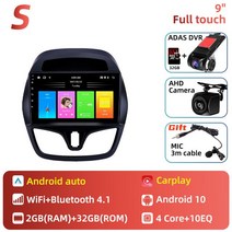 쉐보레 스파크 2015-2018 2 딘 차량용 라디오 안드로이드 카플레이 GPS 내비게이션 스테레오 멀티미디
