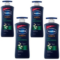 유니레버 바세린 맨 리페어링 바디로션 600ml, 4개