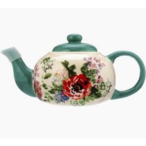 파이오니아우먼 플리 마켓 티팟 데코레이티드 스톤웨어, Country Garden, 709.8ml