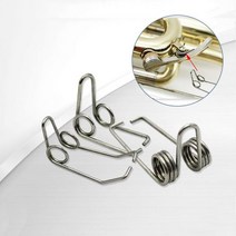 트럼펫 트롬본 드레인 밸브 스프링 더블 비틀림스프링 계기 수리 부품 세트, Trumpet