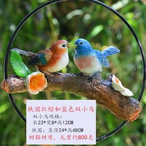 해외 앵무새 공예품 모란앵무 청금강 왕관앵무 조경 정원 인테리어 소품-15655, 옵션05