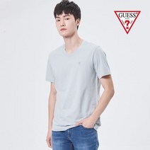 게스 미니삼각로고 V넥 반팔티 NL2K0549