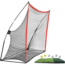 WhiteFang 골프 네트 번들 연습 10x7피트(골프 치핑 포함) 타격 매트 및 공은, Golf Net 3 in 1