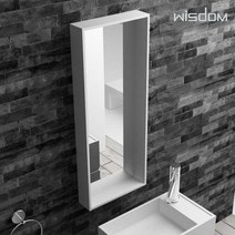 [위즈덤]액상아크릴 선반형 직사각거울 WD-2910-2F, 단품