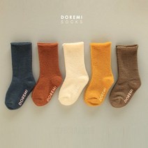 도레미 수면돌돌이머스타드(5P) 아동 주니어 양말