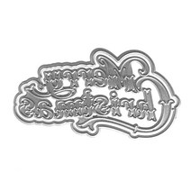 메리 크리스마스 프레임 금속 절단 다이 스텐실 DIY 스크랩북 앨범 종이 카드 템플릿 금형 엠보싱 장식 장식