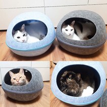 말썽쟁이여름 고양이 캣 텐트 숨숨집 동굴 에그 하우스 숨집, 블루
