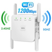 와이파이 증폭기 5Ghz 무선 와이파이 리피터 1200Mbps 라우터 와이파이 부스터 2.4G 와이파이 장거리 익스텐더 5G 와이파이 신호 증폭기 리피터 와이파이, 02 US Plug