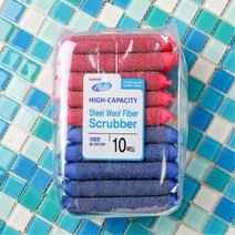 롯데 녹제거 스텐 수세미 철수세미 스펀지 수세미 10p