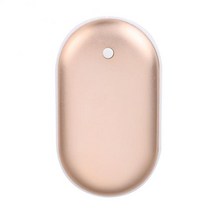 휴대용손난로 충전식 USB 손난로 스토브 핸드 워머 겨울 미니 난방 USB 충전식 핸디 히터 포켓 전기 따뜻한, 02 Gold_01 5200mA