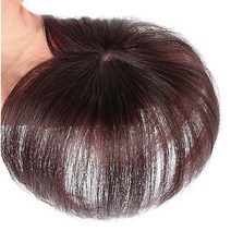 인조 두피 숏컷 정수리 가발 볼륨 커버 남녀 공용 남자 여자 통가발 두피 일체형, 15cm-내추럴브라운, 고열사인조모(기존)