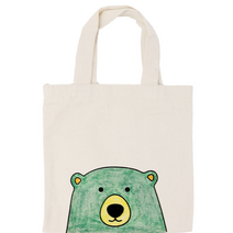 퍼니스쿨 에코백(22*24.5cm) 그리기 가방 diy가방 소품가방 가방만들기, 1개, 1.밑그림_곰