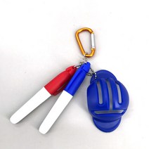 T자형 마킹 라이너 볼라이너 마킹펜 골프 공선긋기 에이밍 티자, 파랑