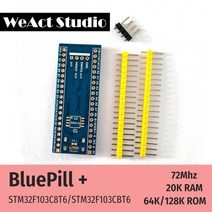 데모보드 악세사리 싱글모드 개발 WeAct-STM32F3CT6 STM32F3CBT6 Bluepill Plus Arduino ARM 최소 시스템, 한개옵션1, 01 STM32F3CT6