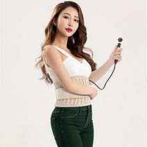 허리 스트레칭 자세 도움 교정기 견인기, 블랙, 1개