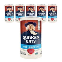 퀘이커 퀵 1-미닛 오트, 1.19kg, 6개