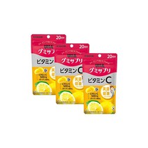 묶음 구매 젤리 서플리먼트 비타민C 20일분 40알 레몬맛 3개 세트