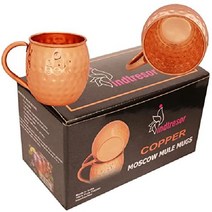 Indtresor 구리 물병 35온스 스포츠 피트니스 요가 학교 텀블러, 해머드 구리 머그
