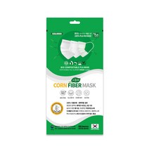 에콜그린 친환경 CORNFIBER 생분해 일회용 덴탈마스크(평면형1팩/10매입), 덴탈마스크1팩(10입)