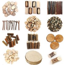 나무조각 54종 놀이 유니아트 만들기 꾸미기 집콕 엄마와 재료, 42번