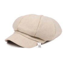 비토스 베이직 헤링본 팔각모 헌팅캡 빵모자