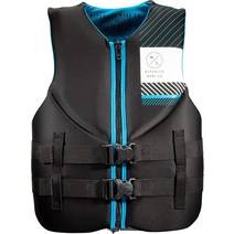 Hyperlite indy CGA 남성용 웨이크보드 조끼 블랙/블루 사이즈 M, Small
