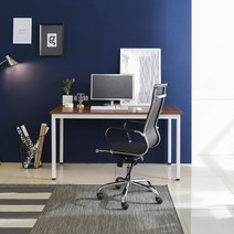 TS-04 LPM 책상 1200x600 철제 컴퓨터 사무용 게이밍 데스크, 화이트프레임/아카시아