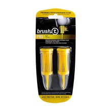 JEF WORLD OF GOLF BrushT 내구성 있고 저항력은 낮은 일관된 높이의 플라스틱 티 옐로우 라지