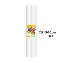 업소용진공포장기 정육진공포장기 생선진공포장 진공 실러 포장 기계 필름 가정용 식품 가방 10 개 포함, 25x500cm+EU