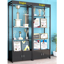 메달장식장 트로피메달장식장 메달장식 메달보관함, _M43-블랙-50길이-강화유리-발권