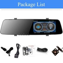 차량용 블랙박스 ADDKEY-자동차 Dvr GPS 대시 카메라 1080P 3 인 1 레이더 감지기 듀얼 렌즈 백미러 자동, 02 with rear camera_02 32G