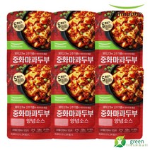 풀무원 중화마파두부양념소스 130g (3~4인분), 6개