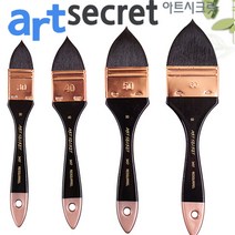 새한 아트시크릿 3457 청설모 산양모 혼모 브러쉬 수채화 동양화 라운드 평붓, 40