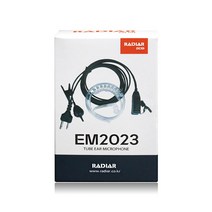 HK일렉트로닉스 HR-700K용 라디아 EM2023 전기종 무전기이어폰 E타입 경호 이어마이크 무전기 튜브형 이어폰 이니어 리시버 / 투명튜브 포함 / 무통증